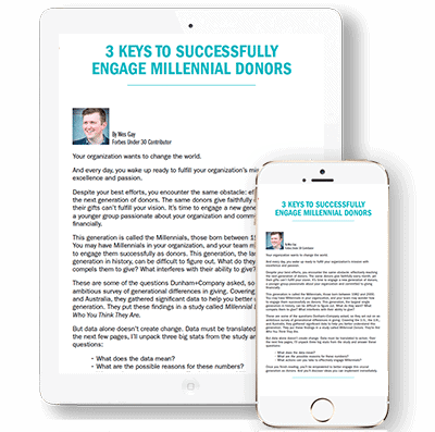 3 Keys to Successfully Engage Millennial Donors White Paper 